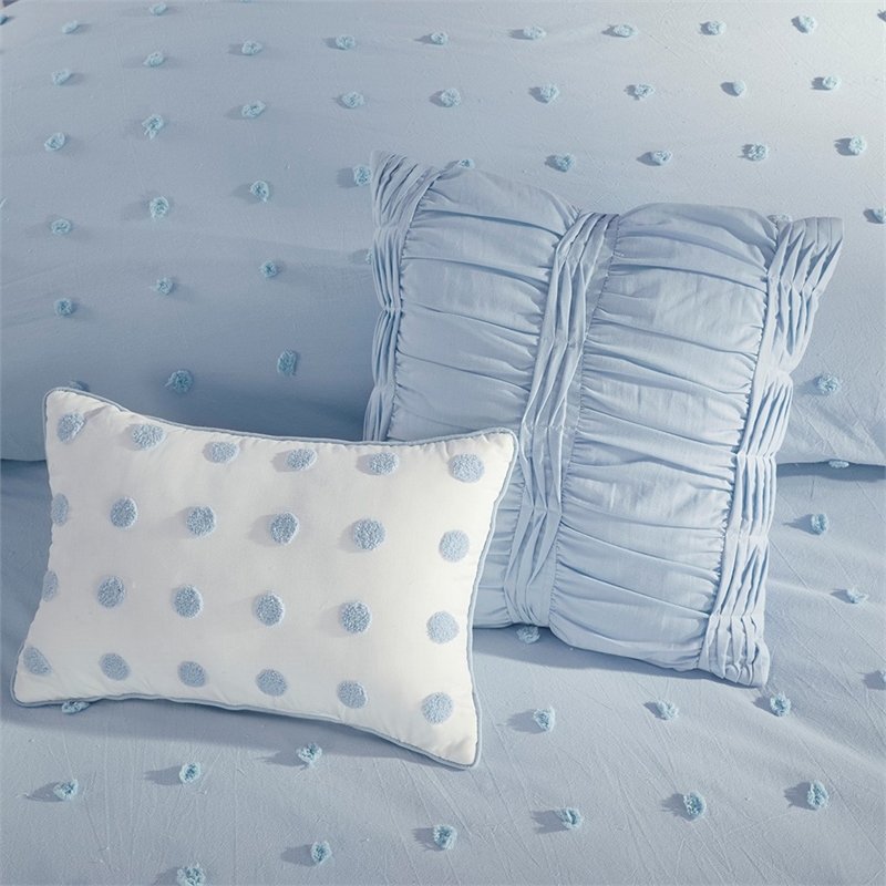 Urban Habitat Brooklyn Cotton Jacquard Comforter Set in Blue