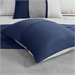 Madison Park Palisades 7 Piece Faux Suede Comforter Set in Blue