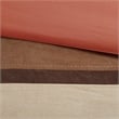 Madison Park Palisades 7 Piece Faux Suede Comforter Set in Coral