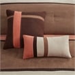 Madison Park Palisades 7 Piece Faux Suede Comforter Set in Coral
