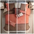 Madison Park Palisades 7 Piece Faux Suede Comforter Set in Coral