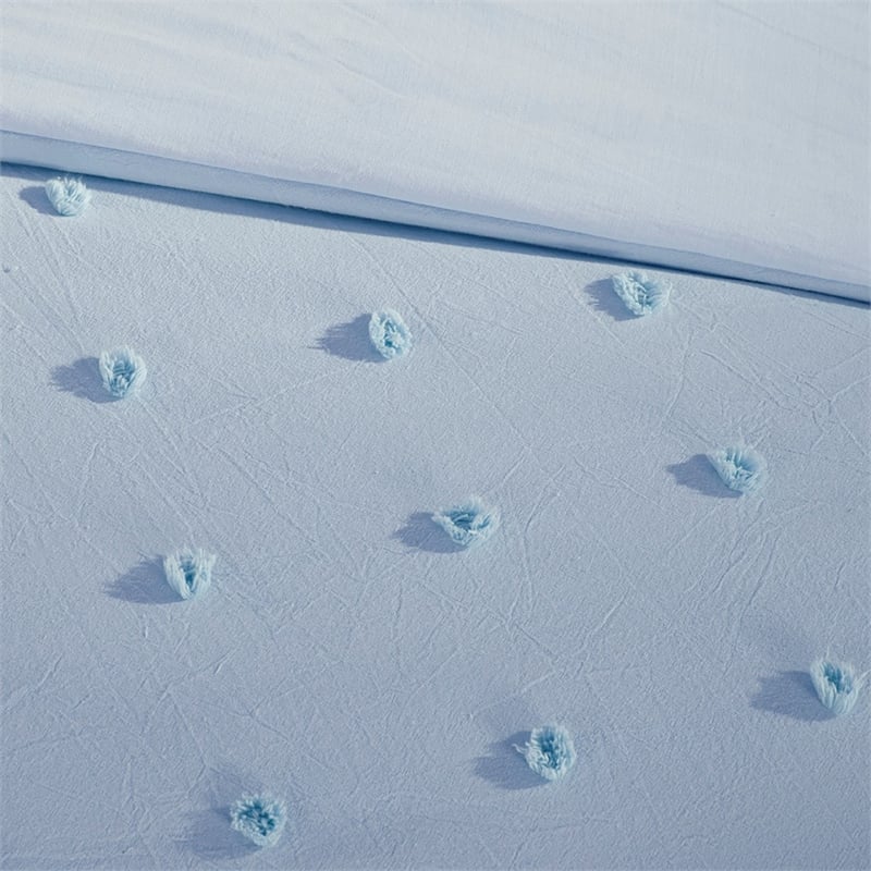 Urban Habitat Brooklyn Cotton Jacquard Comforter Set in Blue
