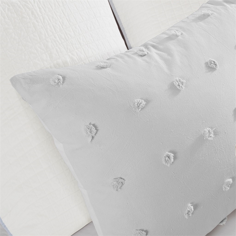 Urban Habitat Brooklyn Cotton Jacquard Comforter Set in Grey