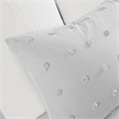 Urban Habitat Brooklyn Cotton Jacquard Comforter Set in Grey