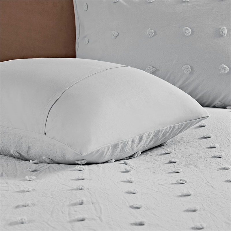 Urban Habitat Brooklyn Cotton Jacquard Comforter Set in Grey