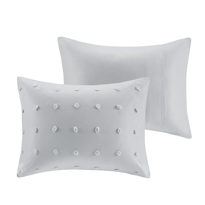 Urban Habitat Brooklyn Cotton Jacquard Comforter Set in Grey