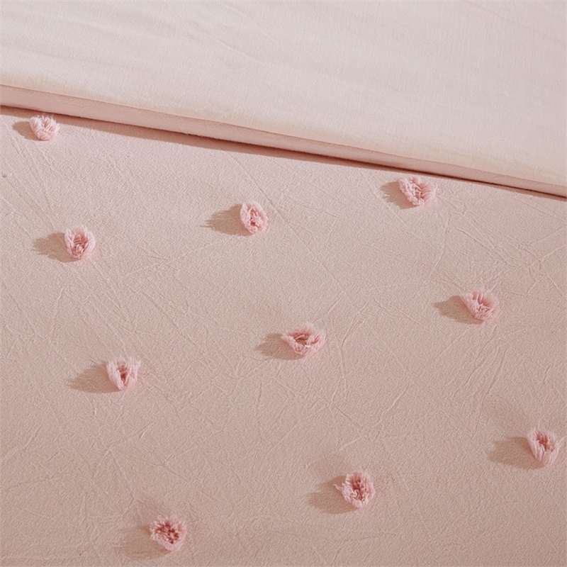 Urban Habitat Brooklyn Cotton Jacquard Comforter Set in Pink