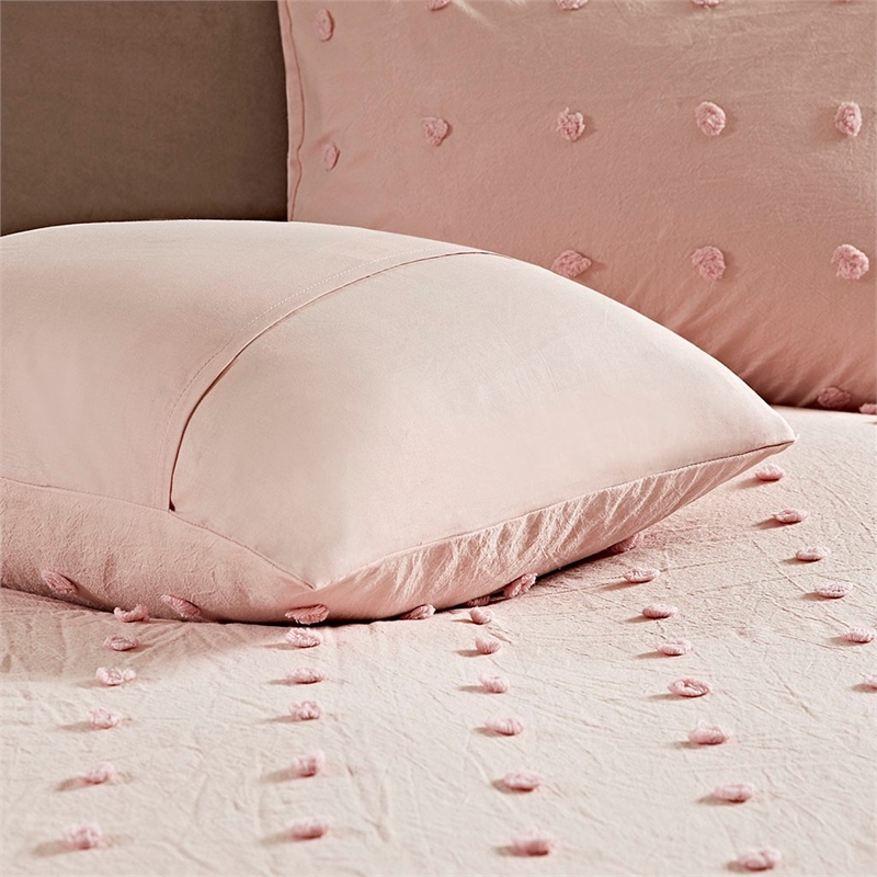 Urban Habitat Brooklyn Cotton Jacquard Comforter Set in Pink