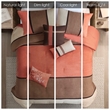Madison Park Palisades 7 Piece Faux Suede Comforter Set in Coral