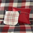 Madison Park Ridge 7 Piece Herringbone Comforter Set in Red