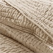 Madison Park Signature Serene 3 Piece Hand Quilted Cotton Quilt Set in Linen
