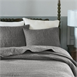 Madison Park Signature Serene 3 Piece Hand Quilted Cotton Quilt Set in Grey