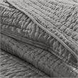 Madison Park Signature Serene 3 Piece Hand Quilted Cotton Quilt Set in Grey