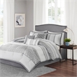 Madison Park Bennett 7 Piece Comforter Set in Grey