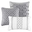 Madison Park Bennett 7 Piece Comforter Set in Grey