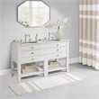 Madison Park Spa Cotton Reversible Bath Rug in Taupe