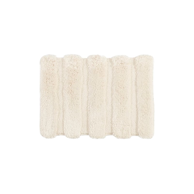 Madison Park Tufted Pearl Channel Rug in Wheat