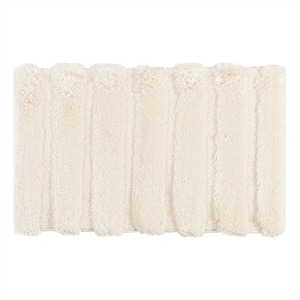 Madison Park Tufted Pearl Channel Rug in Wheat
