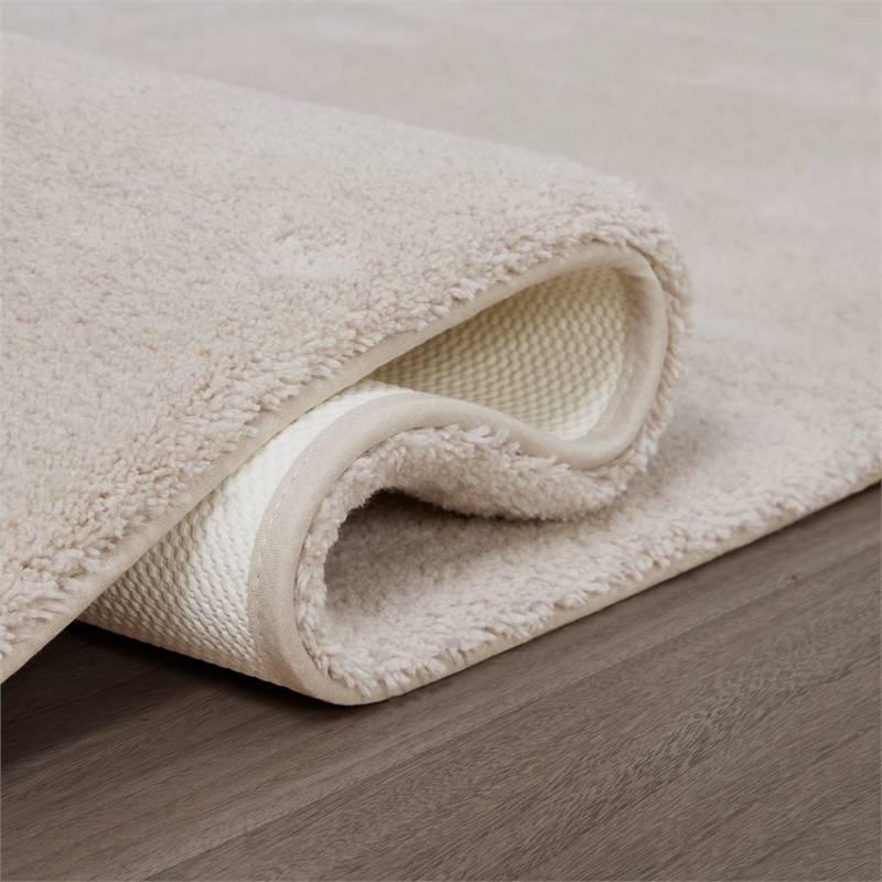 Madison Park Signature Marshmallow Bath Rug in Taupe