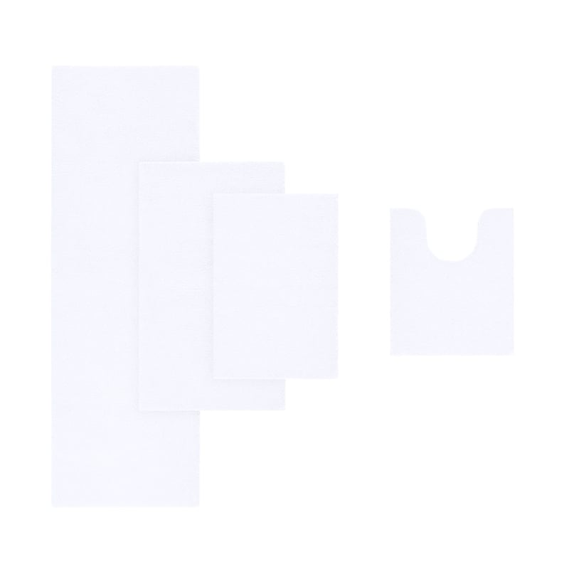 Madison Park Signature Marshmallow Bath Rug in White