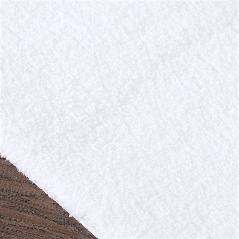 Madison Park Signature Marshmallow Bath Rug in White