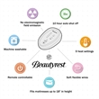 Beautyrest Cotton Blend Heated Mattress Pad in White