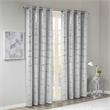 Intelligent Design Raina Total Blackout Metallic Print Grommet Top Curtain Panel