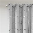 Intelligent Design Raina Total Blackout Metallic Print Grommet Top Curtain Panel