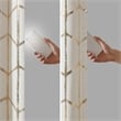 Intelligent Design Raina Total Blackout Metallic Print Grommet Top Curtain Panel