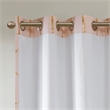 Intelligent Design Raina Total Blackout Metallic Print Grommet Top Curtain Panel