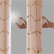 Intelligent Design Raina Total Blackout Metallic Print Grommet Top Curtain Panel