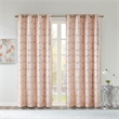 Intelligent Design Raina Total Blackout Metallic Print Grommet Top Curtain Panel
