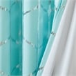 Intelligent Design Raina Total Blackout Metallic Print Grommet Top Curtain Panel