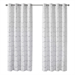Intelligent Design Raina Total Blackout Metallic Print Grommet Top Curtain Panel