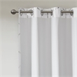 Intelligent Design Raina Total Blackout Metallic Print Grommet Top Curtain Panel