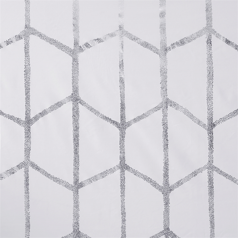Intelligent Design Raina Total Blackout Metallic Print Grommet Top Curtain Panel