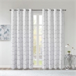 Intelligent Design Raina Total Blackout Metallic Print Grommet Top Curtain Panel