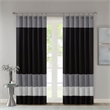 Madison Park Amherst Polyoni Pintuck Window Panel in Black