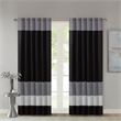 Madison Park Amherst Polyoni Pintuck Window Panel in Black