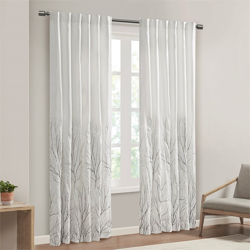 Madison Park Andora Window Curtain in White