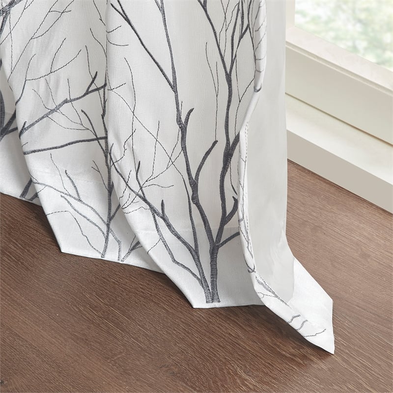 Madison Park Andora Window Curtain in White