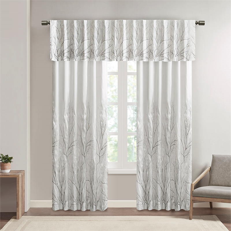 Madison Park Andora Window Curtain in White