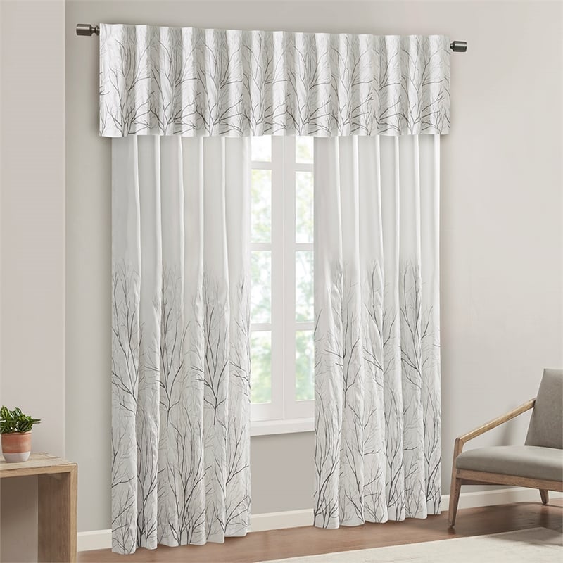 Madison Park Andora Window Curtain in White