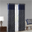 Madison Park Aubrey Jacquard Panel Pair in Navy