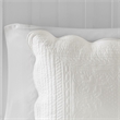 Madison Park Tuscany 3 Piece Reversible Scalloped Edge Quilt Set in White