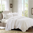 Madison Park Tuscany 3 Piece Reversible Scalloped Edge Quilt Set in White