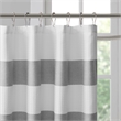 Madison Park Spa Waffle Shower Curtain with 3M Treatment in Grey