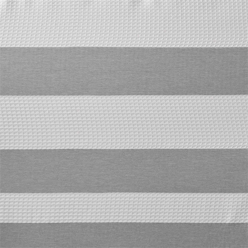 Madison Park Spa Waffle Shower Curtain with 3M Treatment in Grey