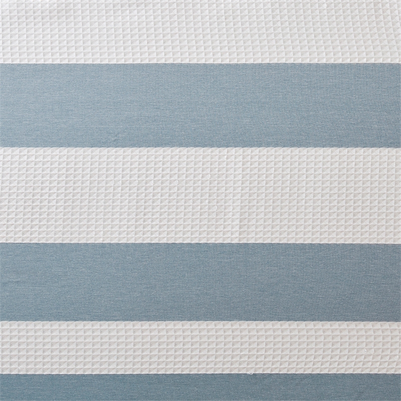 Madison Park Spa Waffle Shower Curtain with 3M Treatment in Blue