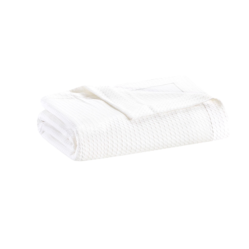 Madison Park Egyptian Cotton Blanket in White